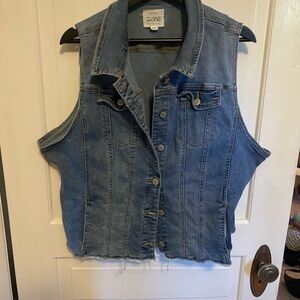Denim Sleeveless Vest
